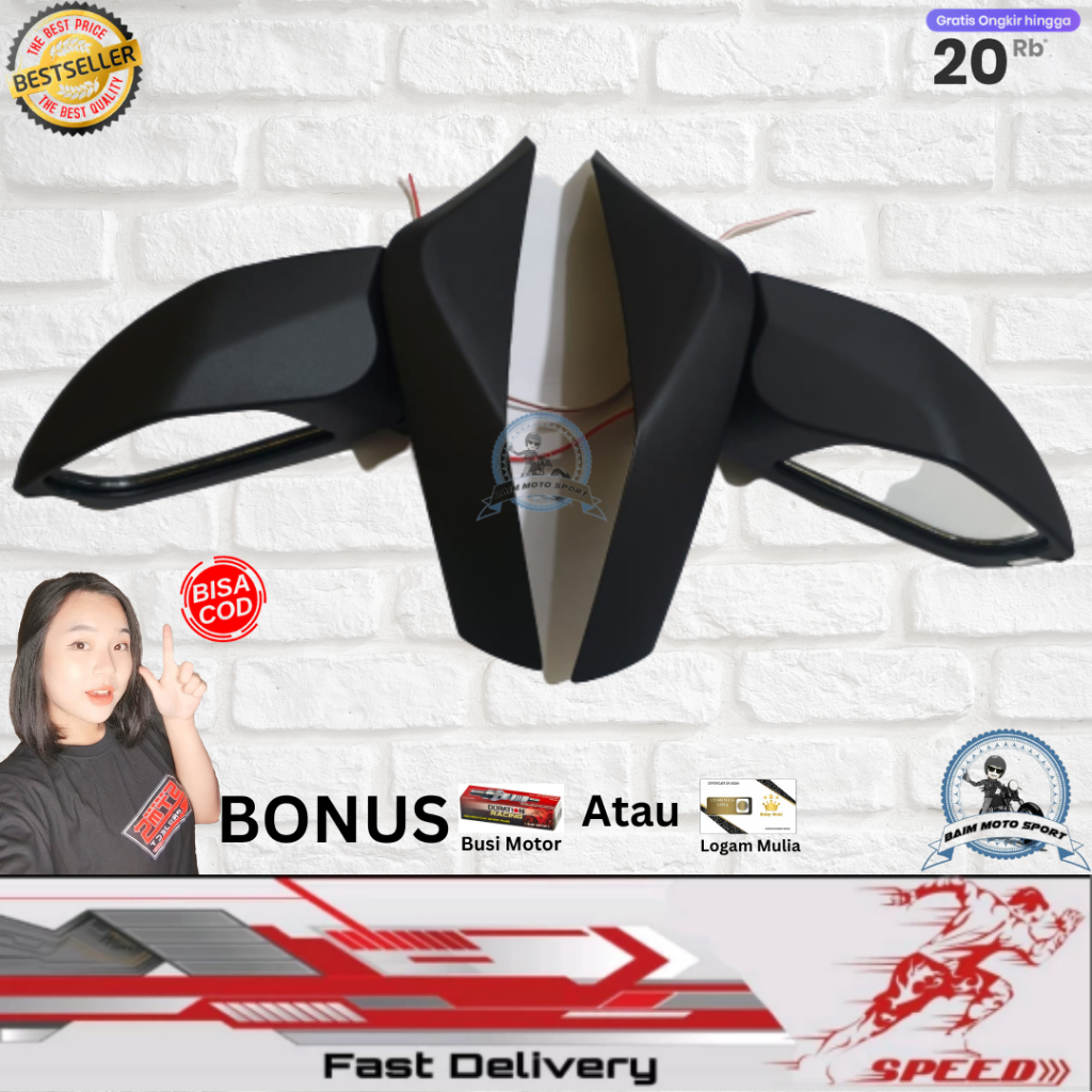 Spion Lipat Yamaha All New Nmax 2020 TERMURAH  Nmax 2021 Plastic Abs Berkualitas semua warna GARANSI