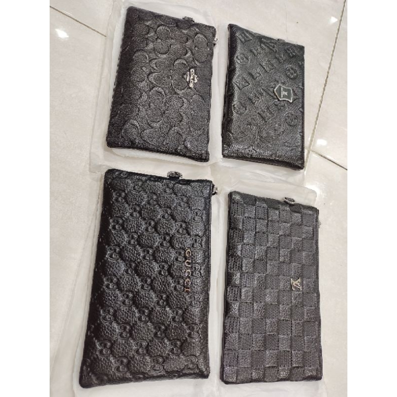 Dompet resleting panjang kulit asli Medium dan Big