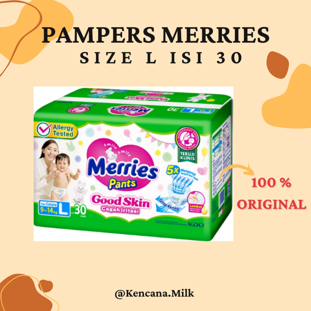 Pampers Merries Ukuran L