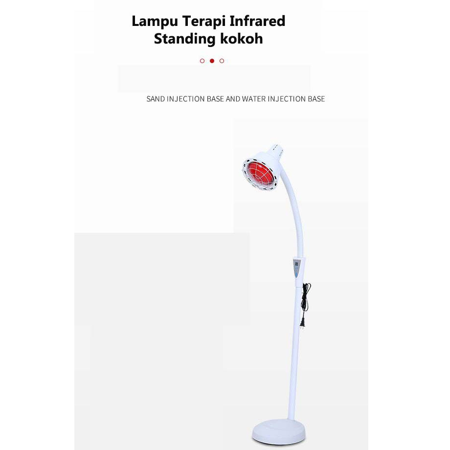 LAMPU FISIOTERAPI TERAPI INFRA MERAH INFRA RED SINAR INFRA RED INFRARED Lampu Terapi Fisioterapi inframerah Therapy LED Infrared Standing heat lamp Floor Stand Infrared IR Temperature Light Therapy Heat Lamp