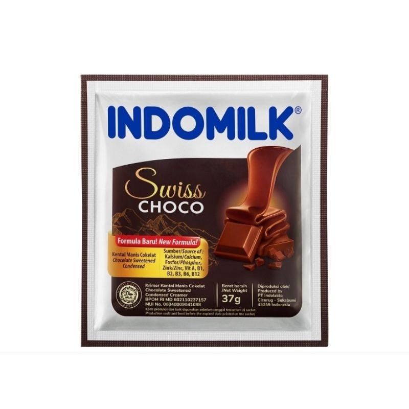 

INDOMILK sachet 37gr Kental Manis Putih / coklat 1renceng isi 6pcs