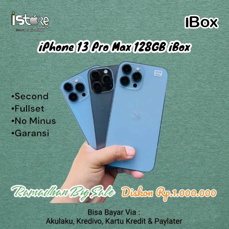 Iphone 13 Pro Max 128 Ex ibox fullset mulus