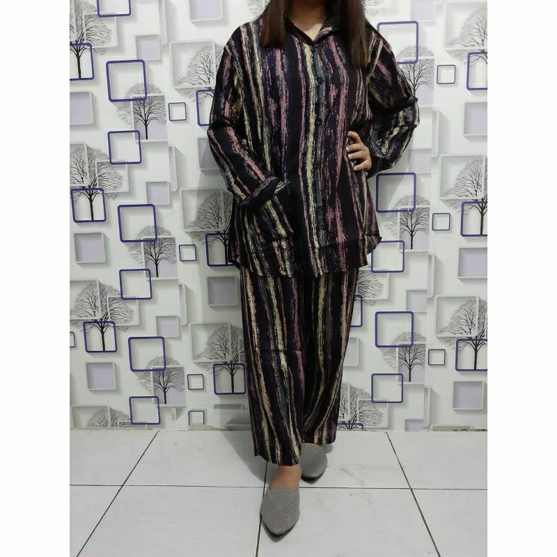 BAJU TIDUR PIYAMA PP JUMBO AGNES