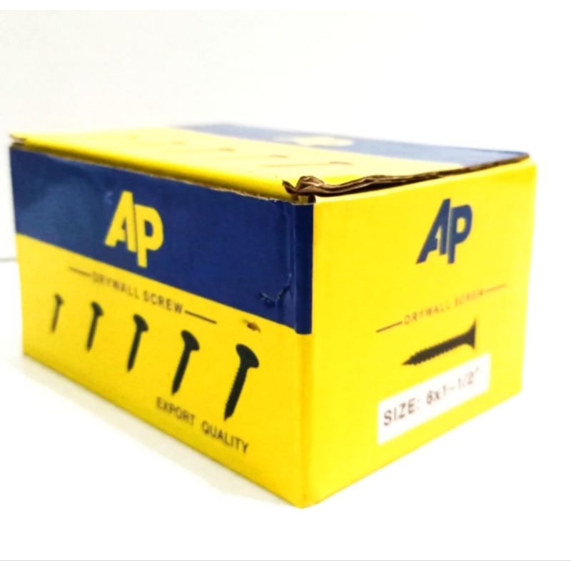 Sekrup Gypsum/Skrup Gipsum/Dry Wall ELLPRO Hitam 6x1 1/2" - Harga perkotak