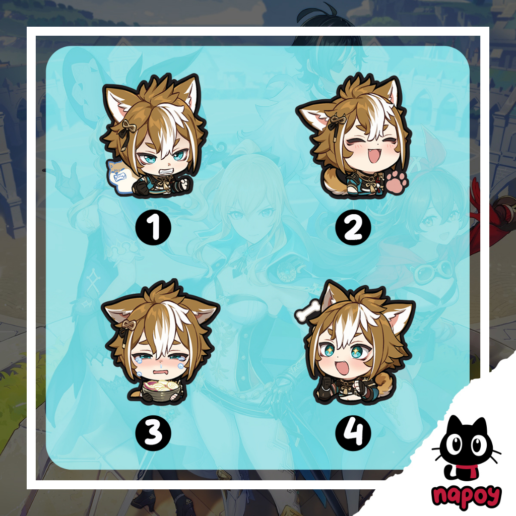 

Sticker Vinyl Game Anime Gorou Genshin Impact