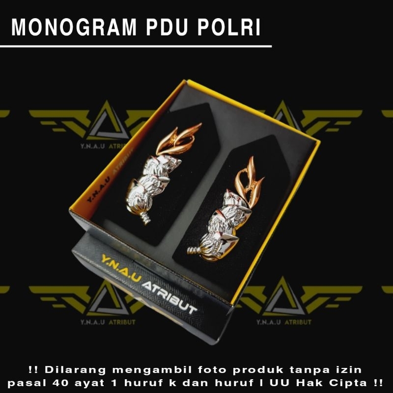 ATRIBUT POLISI / MONOGRAM PDU POLRI / MONOGRAM FUL KAIN EXCLUSIVE