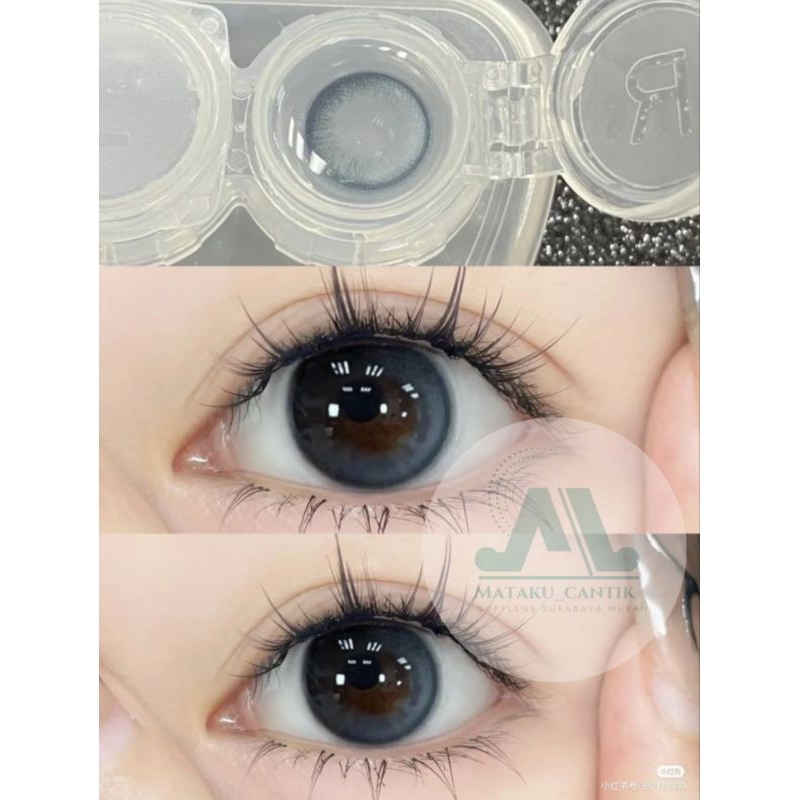 Softlens Soft Blue Natural PREMIUM Diameter 14.5mm | Softlens Tanpa Motiv | Softlens Warna Biru Natu