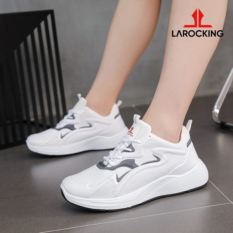 Larocking - Artemis Putih Polos | Sepatu Sneakers Running Gym Shoes Image 3