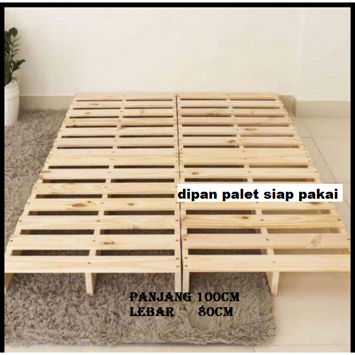 Dipan palet kayu jati belanda panjang 100cm lebar 80cm siap pakai