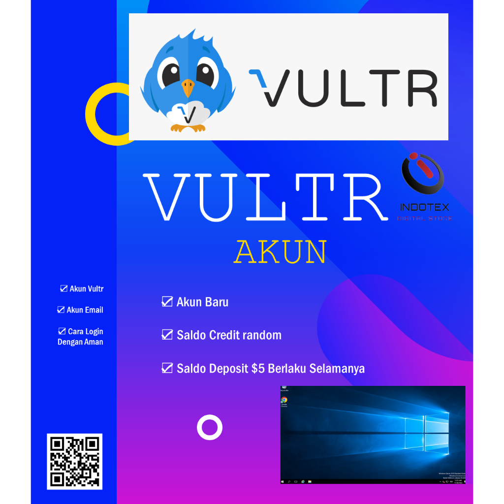 Jual Panel Akun Vultr Saldo Random