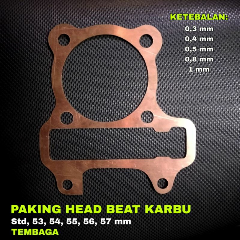 Paking Perpak Head Tembaga Beat Karbu /packing gasket Custom honda beat karbu