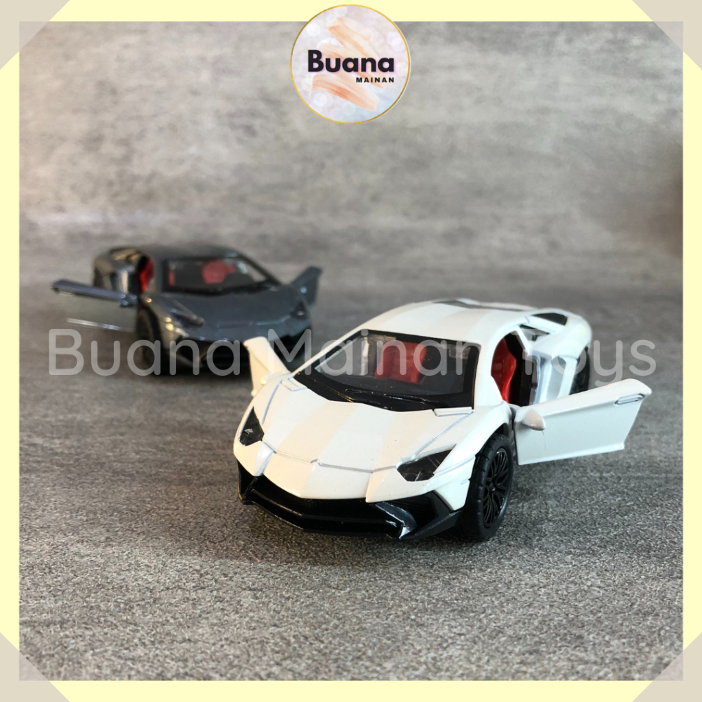 DIECAST METAL SCALE MODEL SPORT RACING CARS LAMBORGHINI MURCHIELAGO TROFEO HURACAN MAINAN MOBIL BALAP MOBILAN ANAK COWO 3651A