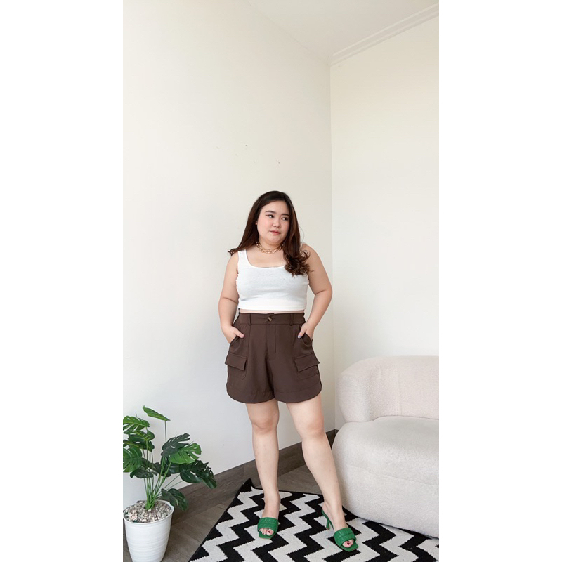 [ LittleBigCloth ] Cargo Short Pants // Celana Pendek Bigsize Celana Wanita Celana Cargo