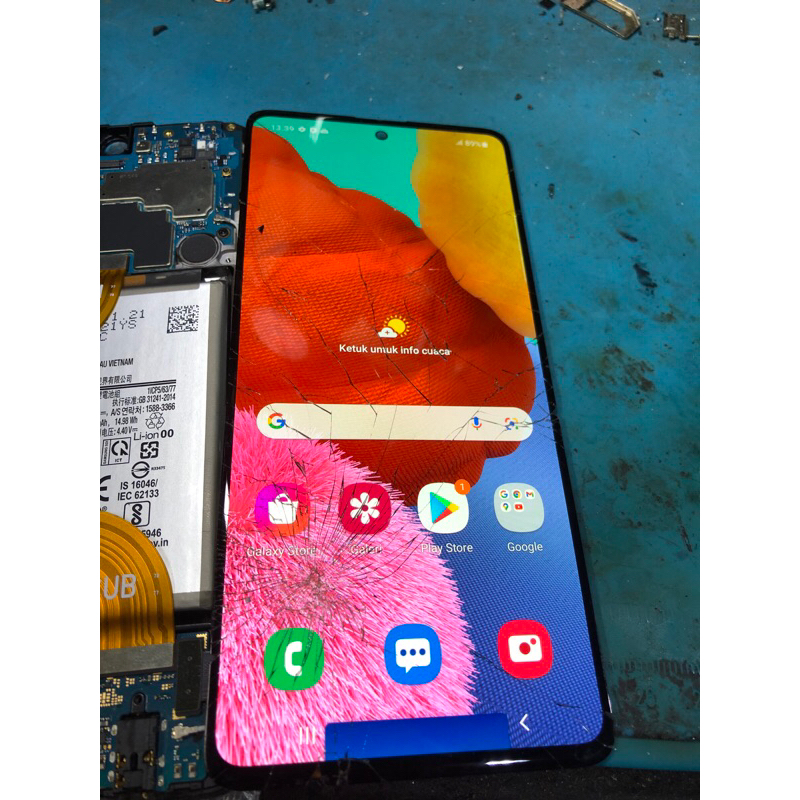 lcd samsung a51 ori original copotan