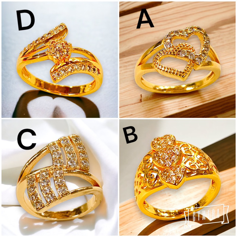 cincin wanita //cincin permata//cincin //perhiasan lapis emas