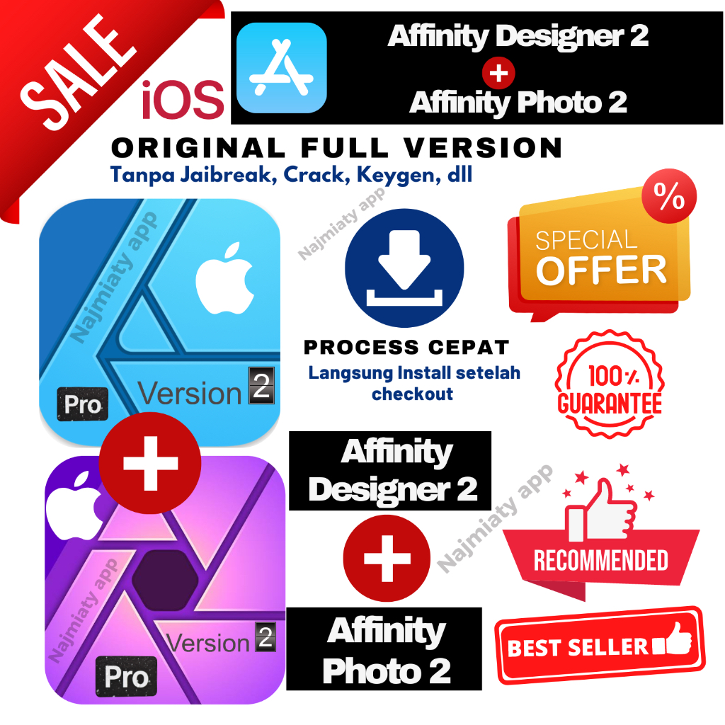 Paket iPad Affinity Designer 2 + Affinity Photo 2