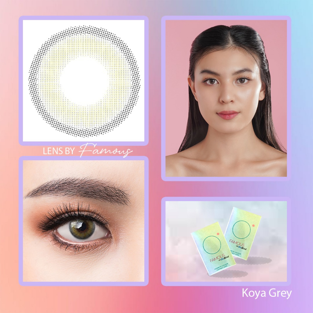 Famous With Biomoist Koya Grey Monthly Softlens Warna