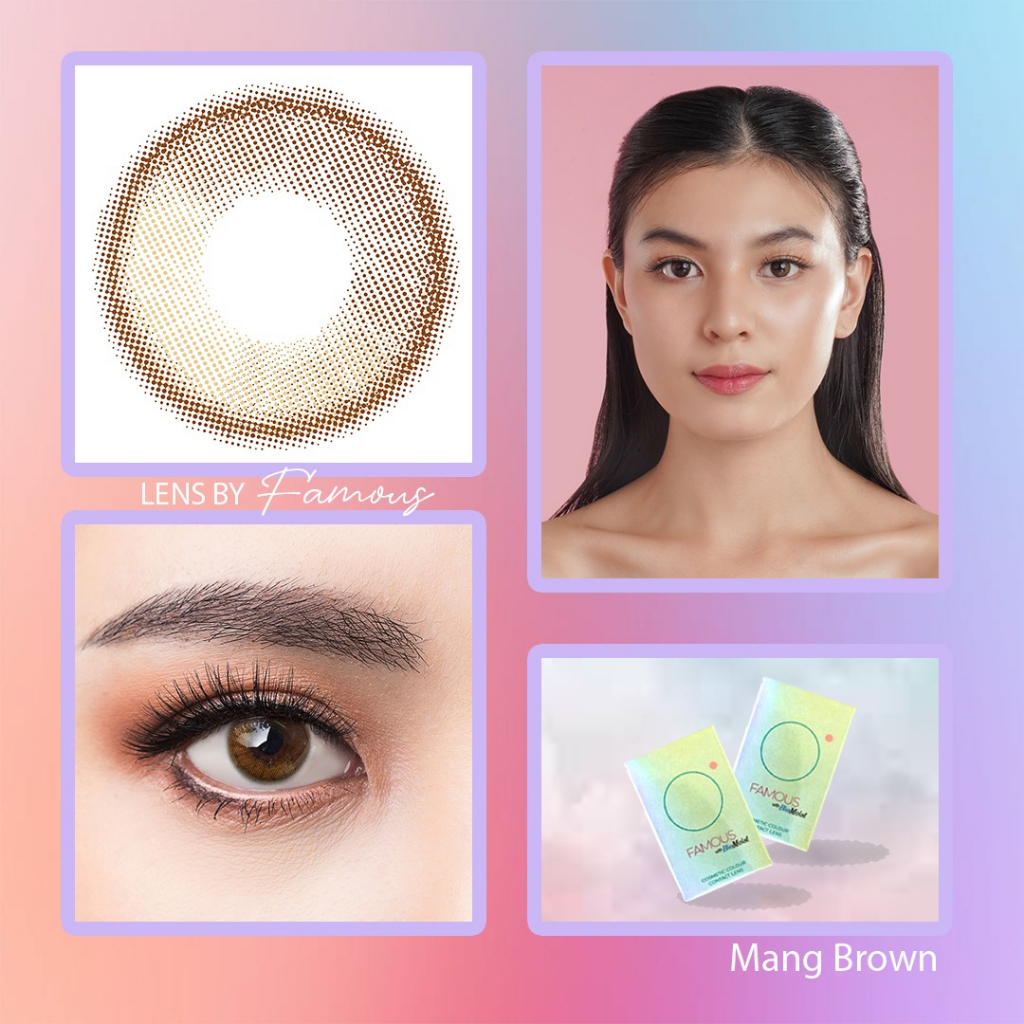 Famous With Biomoist Mang Brown Monthly Softlens Warna