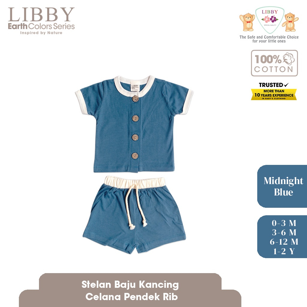 Libby Earth Rocco Set Setelan Pendek Celana Pendek Baju Set Anak