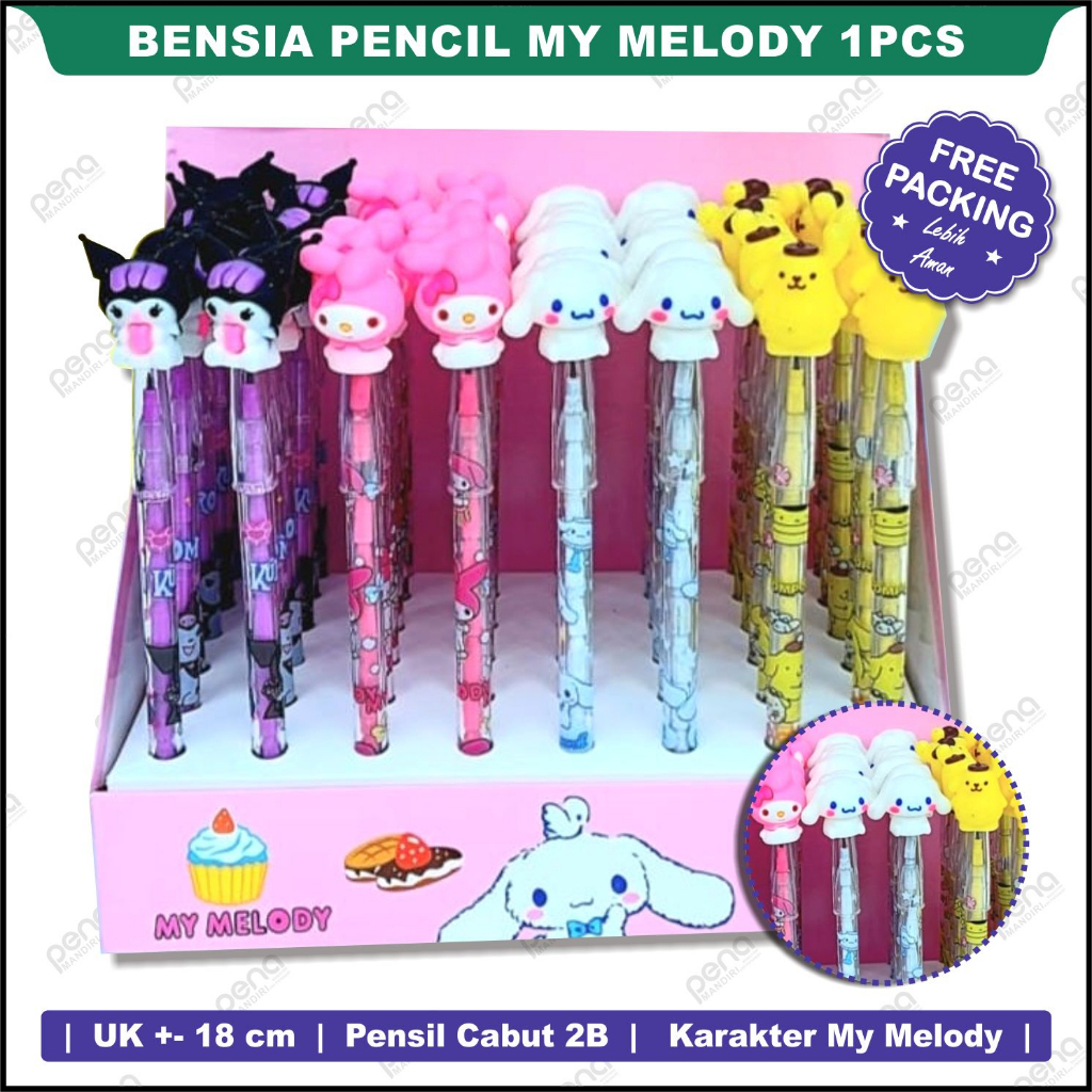 Pensil Susun Lantu Bensia My Melody - Pensil Cabut Bensia My Melody