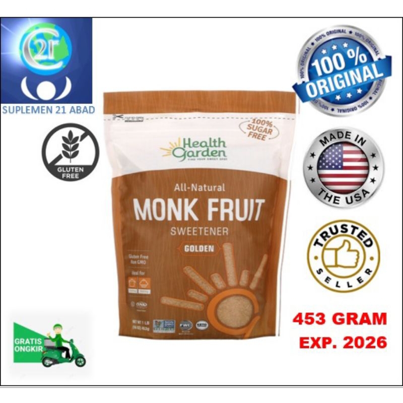 

Healthy Garden Sweetener/pemanis alami dari Monk fruit(lo han kuo) tanpa kalori cocok untuk diabetes/diet gula/keto 453gr