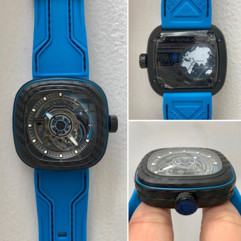 Jam tangan SF-Sevenfriday S3/02 NFC Carbon Edition Automatic Miyota Japan fullset