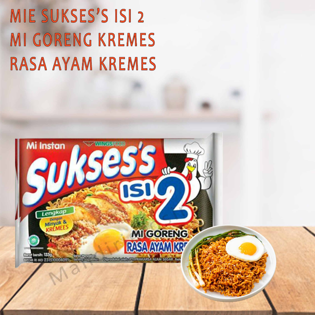 Mie sukses isi 2 * goreng * ayam keremes