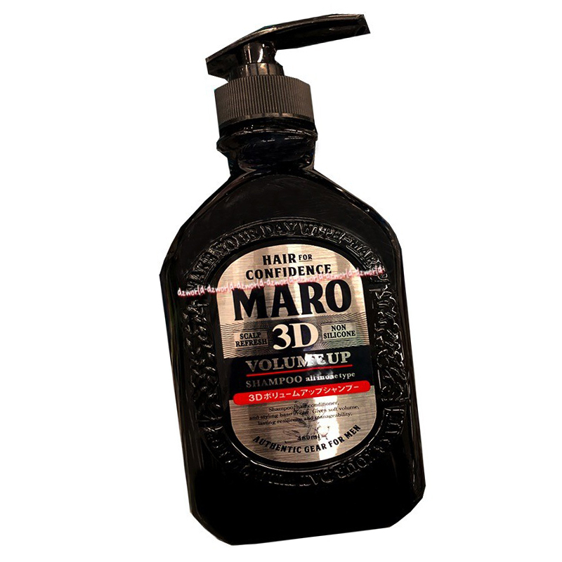 Maro 3D Volume Up 400ml Shampoo Hair Confidence For Men Shampoo Rambut Untuk Pria Laki laki