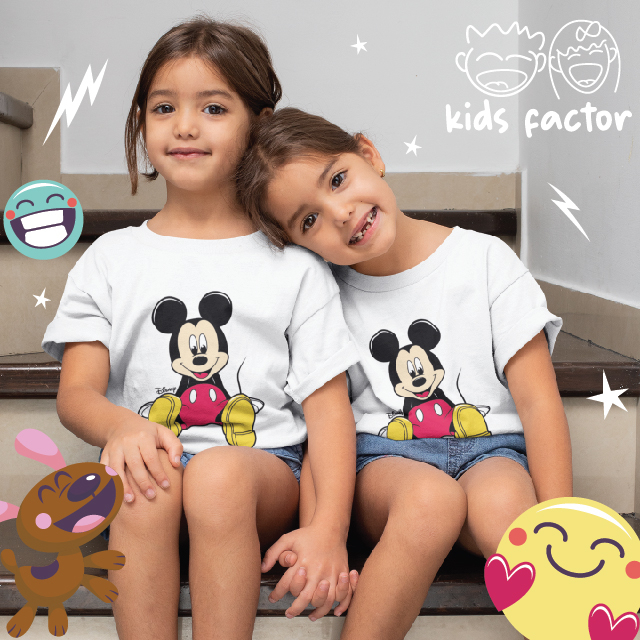 Kaos Anak / Mickey Mouse / Disney / Kaos Disney / Kaos Kartun / Kaos putih / Kaos Putih Anak / Kaos 