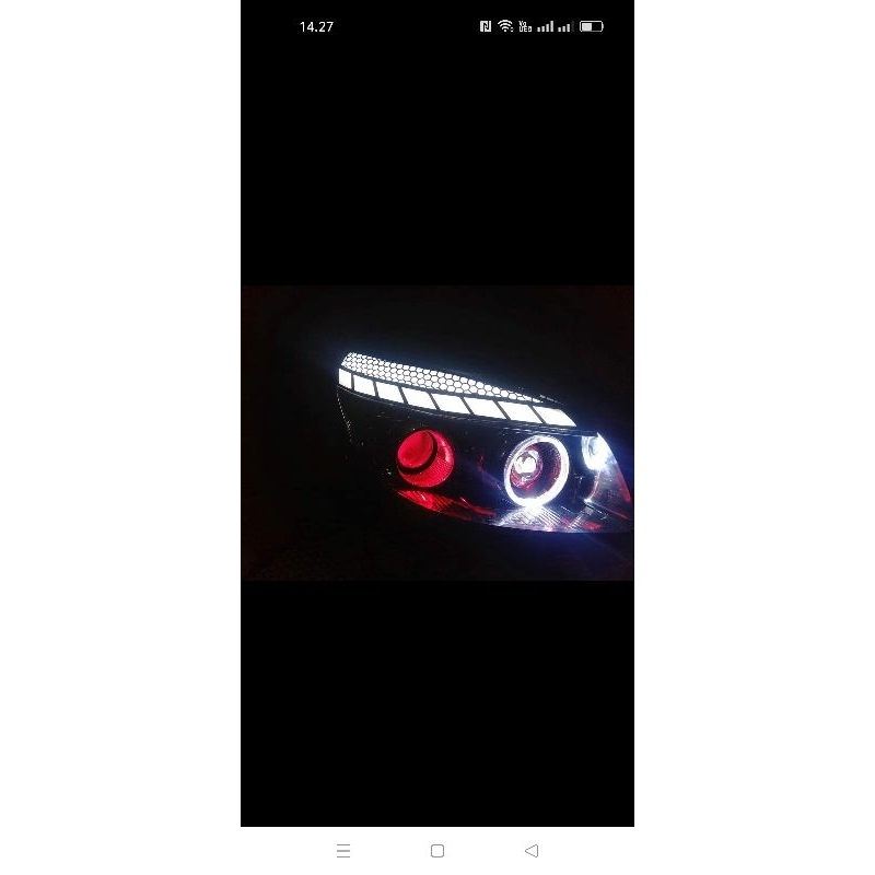 lampu kastem rush Terios  2012 konde old  custom biled