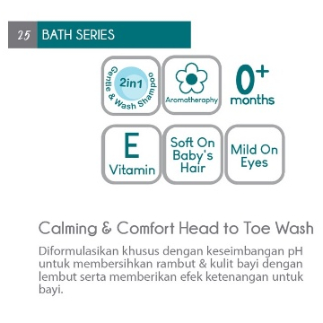 [BPOM] Bambi Baby Calming &amp; Comfort Head To Toe Wash 200 ml / Sabun &amp; Shampoo Bayi Kulit Normal Sensitif | PH Balance | Sabun &amp; Shampo / Sampo / Hair &amp; Body Wash / Baby Bath /MYMOM