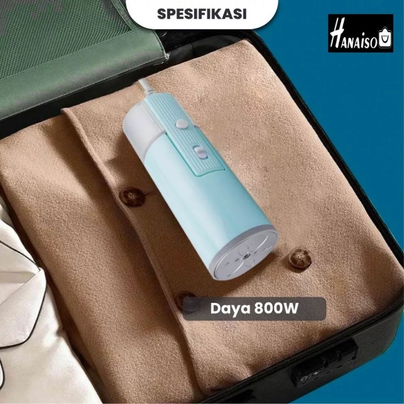 Medan Termurah Garansi Hanakuma XPro Setrika Portable Uap Steam Gun Seterika Travel 800W Low Watt Kualitas Terbaik Mudah Digunakan Tekanan Tinggi Foldable Travel Philips Deerma Samano