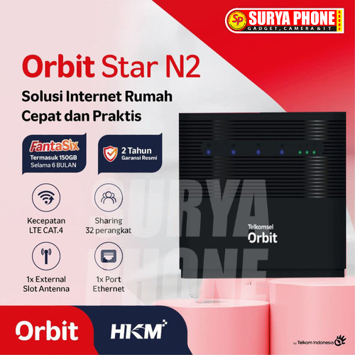 Telkomsel Orbit Star N2 Modem Wifi 4G High Speed Bonus Data