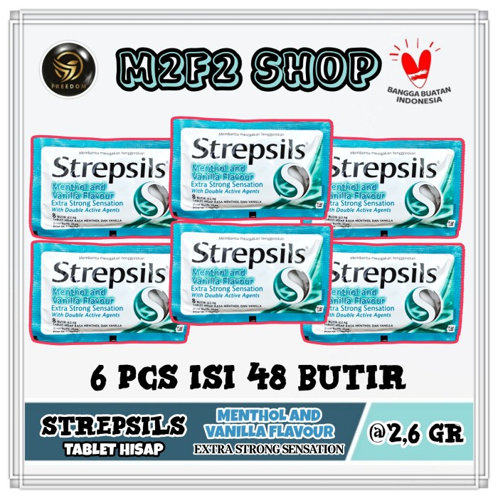 

Permen Strepsils Mentholand Vanilla Flavour - 20,8 gr (Kemasan 6 Pcs)