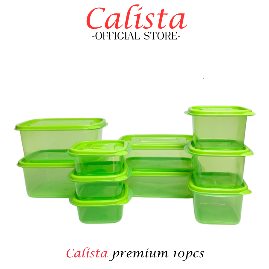 FOOD CONTAINER TOPLES CALISTA FURANO BENING PUTIH TRANSPARANT SET ISI 12PCS FOOD PREP PREPARATION KULKAS TEMPAT WADAH PENYIMPANAN MAKANAN SET