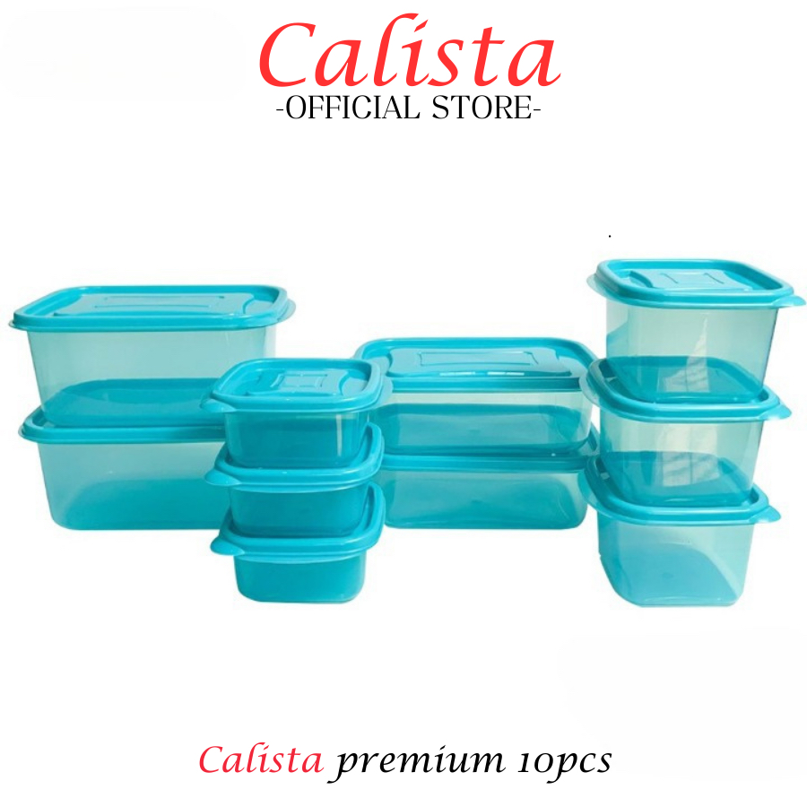 FOOD CONTAINER TOPLES CALISTA FURANO BENING PUTIH TRANSPARANT SET ISI 12PCS FOOD PREP PREPARATION KULKAS TEMPAT WADAH PENYIMPANAN MAKANAN SET