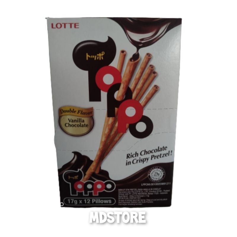 

Lotte Toppo Vanila Chocolate Sachet 17g