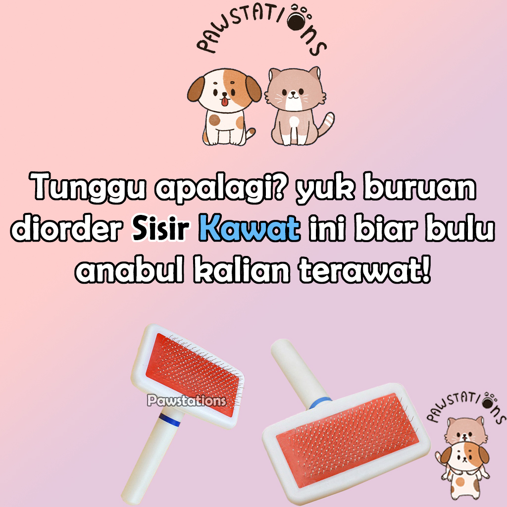 Ready|COD Sisir Kawat Sisir Kucing Sisir Anjing Sisir Kucing Bulu Rontok Sisir Bulu Kucing Sisir Bulu Anjing Paket Grooming Kucing Sisir Grooming Kucing Sisir Kelinci