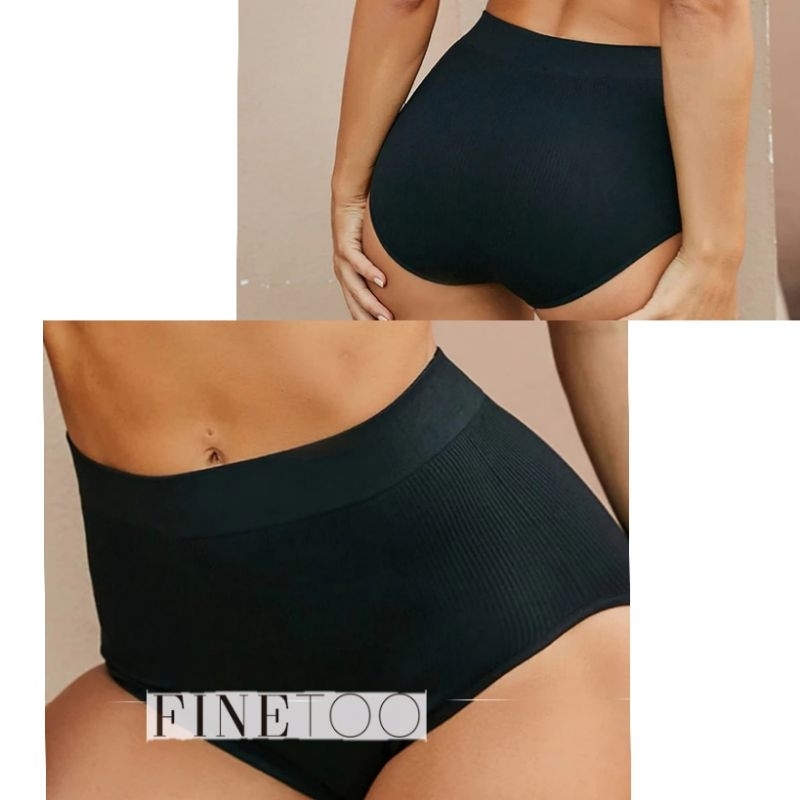 FINETOO FT64 Sexy Celana Dalam Wanita Sport Brief High Waist Women Cotton Panty Soft