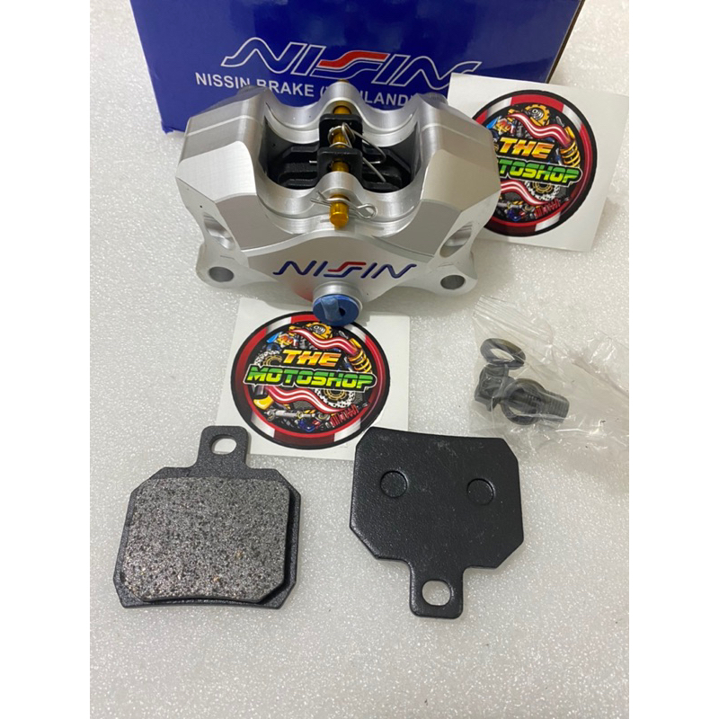 KALIPER 2 PISTON NSN 2p full CNC UNIVERSAL, MIO, BEAT, VARIO, SCOOPY, NMAX, AEROX DAN MOTOR LAINNYA