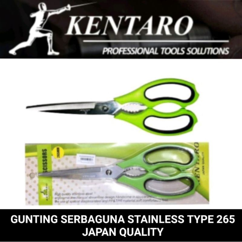 gunting serbaguna stainlesteel type 265 ( ant karat ) Kentaro Japan quality