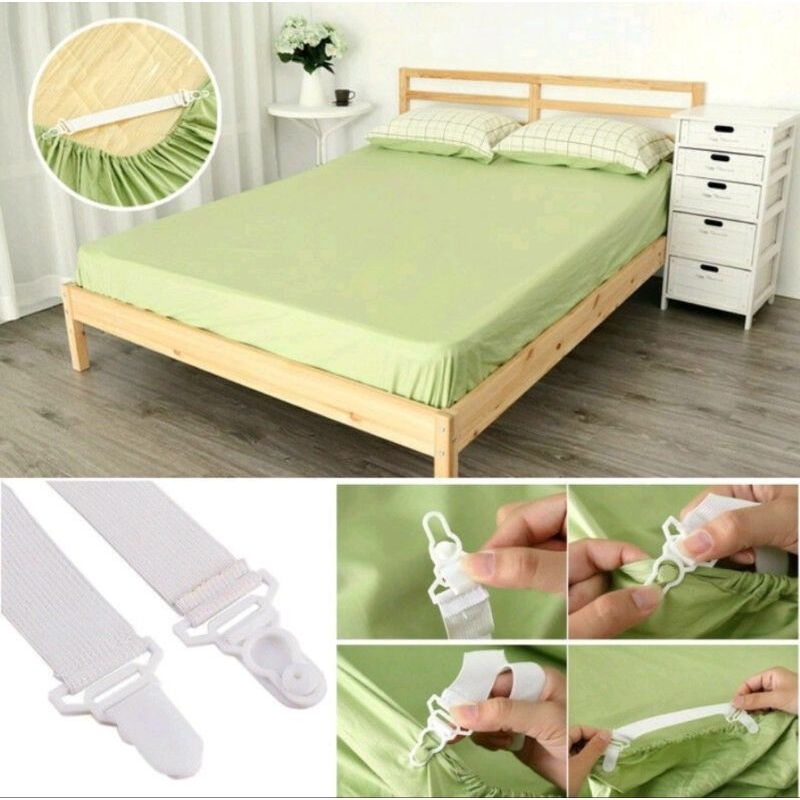 TALI KARET STRAP SPREI UJUNG KASUR SHEET GRIPPERS SUDUT BED