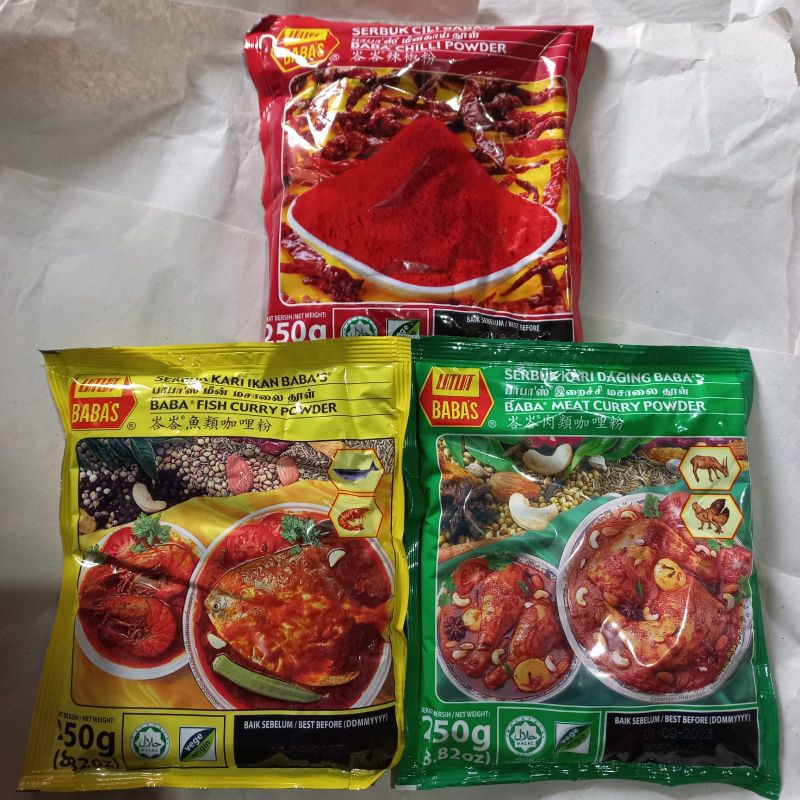 

Bumbu Kari dan Cabai Babas India halal