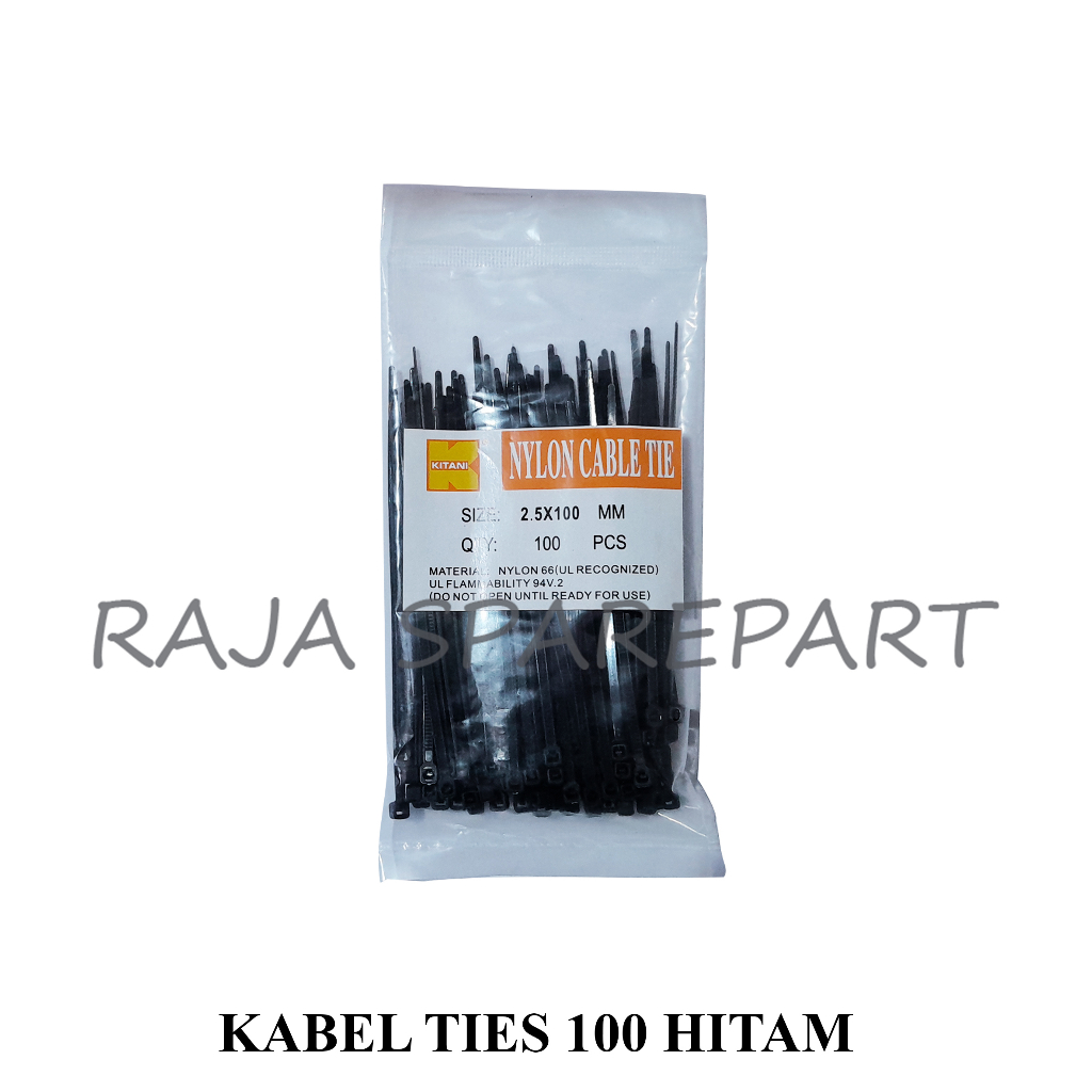 Kabel Ties / Tali Krek Ukuran 100MM HITAM