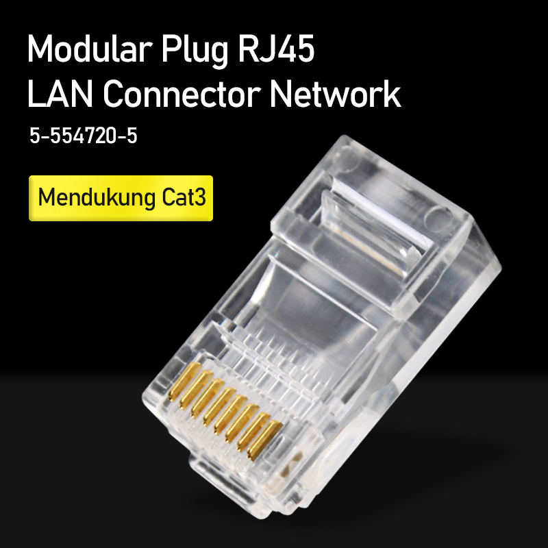 SAP Modular Plug RJ45 5-554720-5 LAN Connector Network - 1 PCS