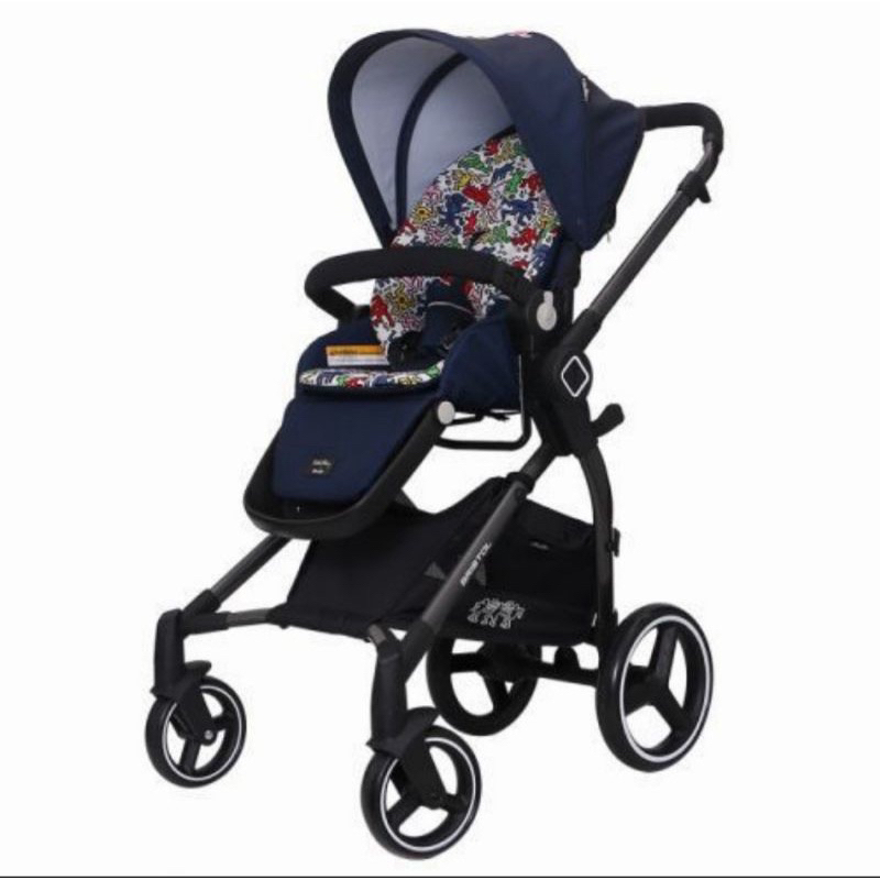 Stroller Coco latte x Keith Haring Bristol Navy