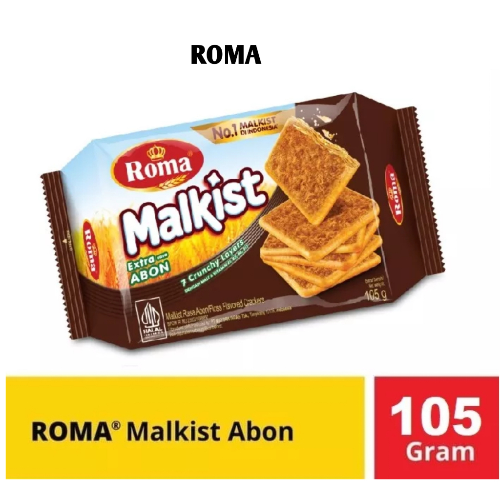 

BISKUIT ROMA MALKIST ABON CRACKERS 105 gr ( HARGA SATUAN )