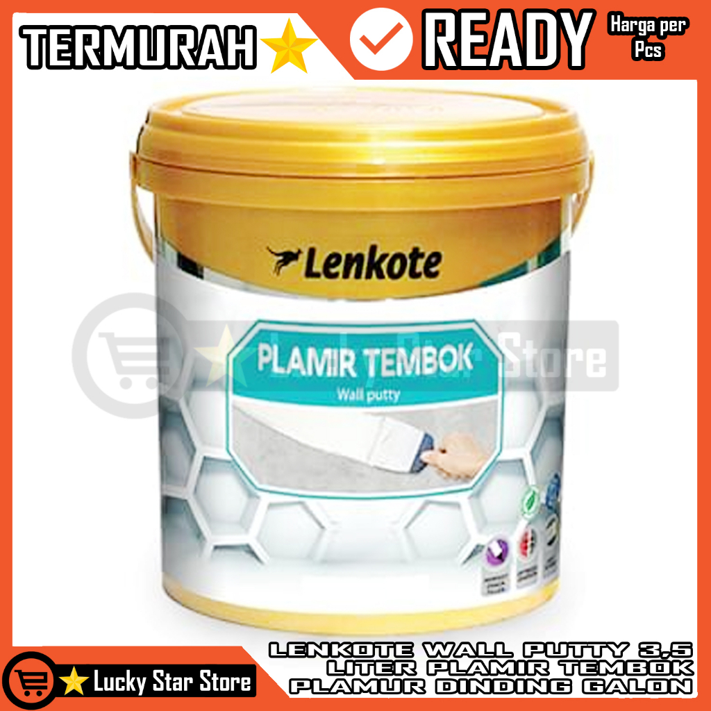 Dempul Plamir Plamur Pelamir Tembok Wall Filler Putty 3,5Kg 3.5 Kg LENKOTE AVIAN PELAMUR DINDING PLE