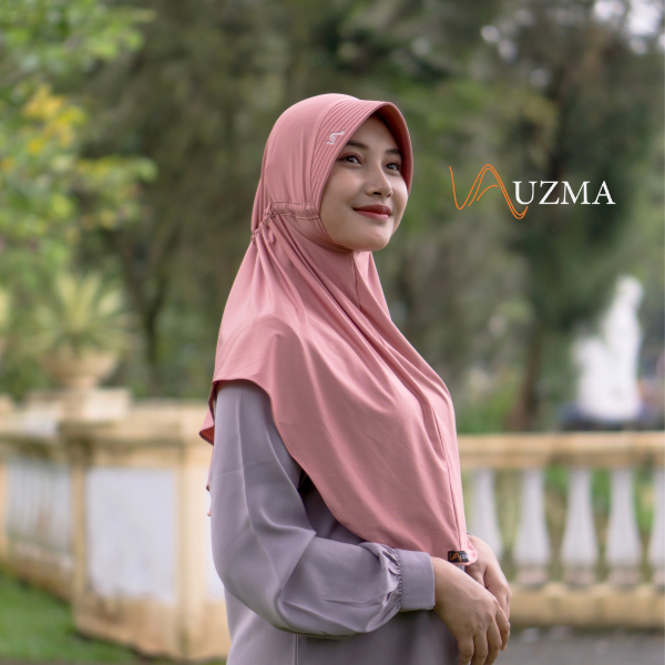 𝐔𝐙𝐌𝐀 - HIjab Instan Kerudung Bergo Habl Sabil Premium -Salem