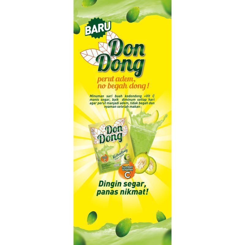

DonDong minuman serbuk rasa Kedondong 1 renceng /10 sachet.